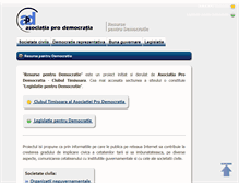 Tablet Screenshot of integritate.resurse-pentru-democratie.org