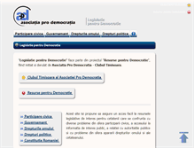 Tablet Screenshot of legislatie.resurse-pentru-democratie.org
