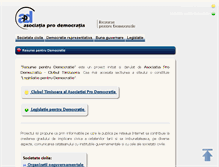 Tablet Screenshot of alegeri.resurse-pentru-democratie.org